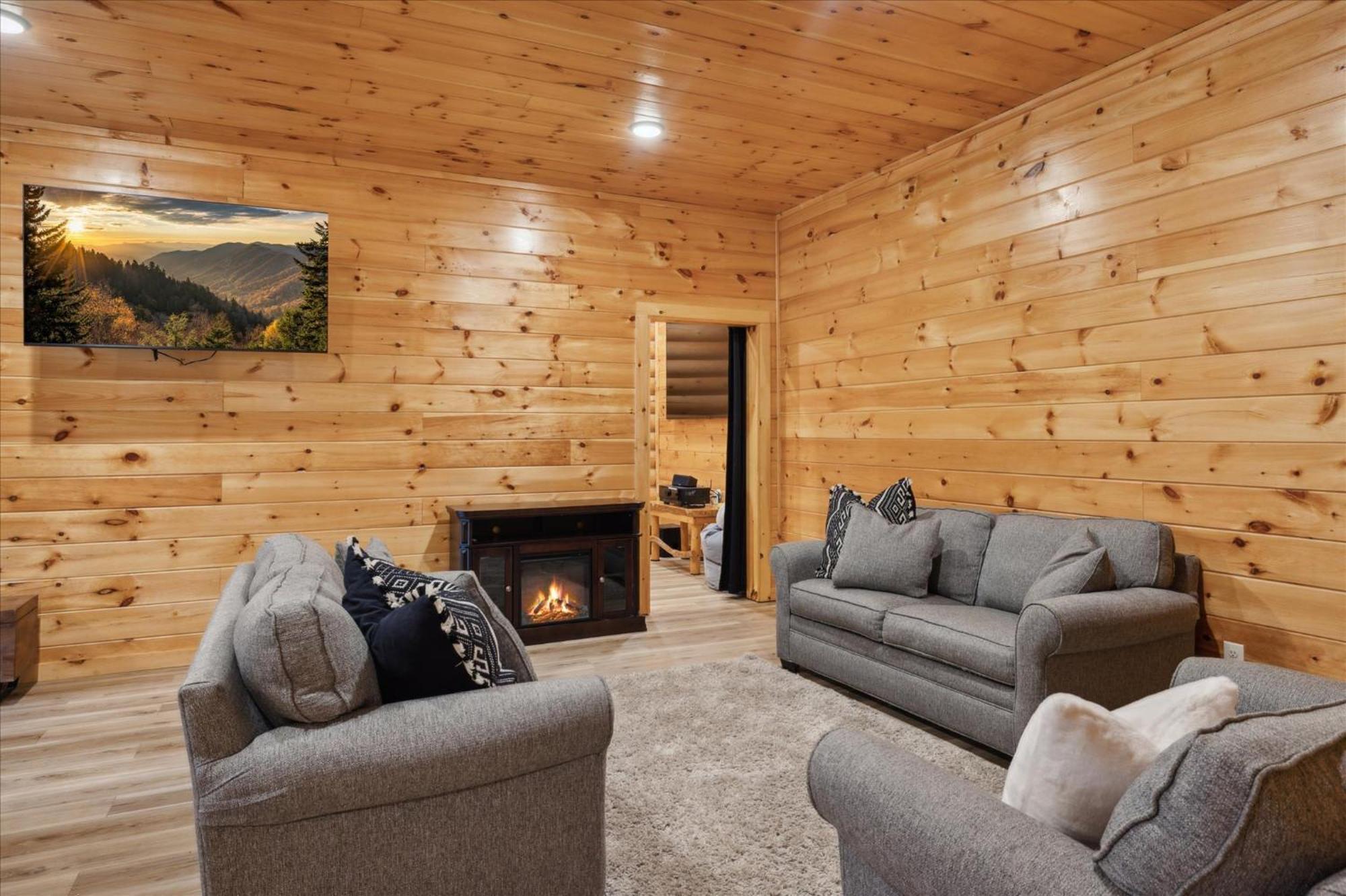 Hot Tub Fire Pit Game Room Theater Easy Access Sleeps 12 - Black Bear Lodge Pigeon Forge Eksteriør billede